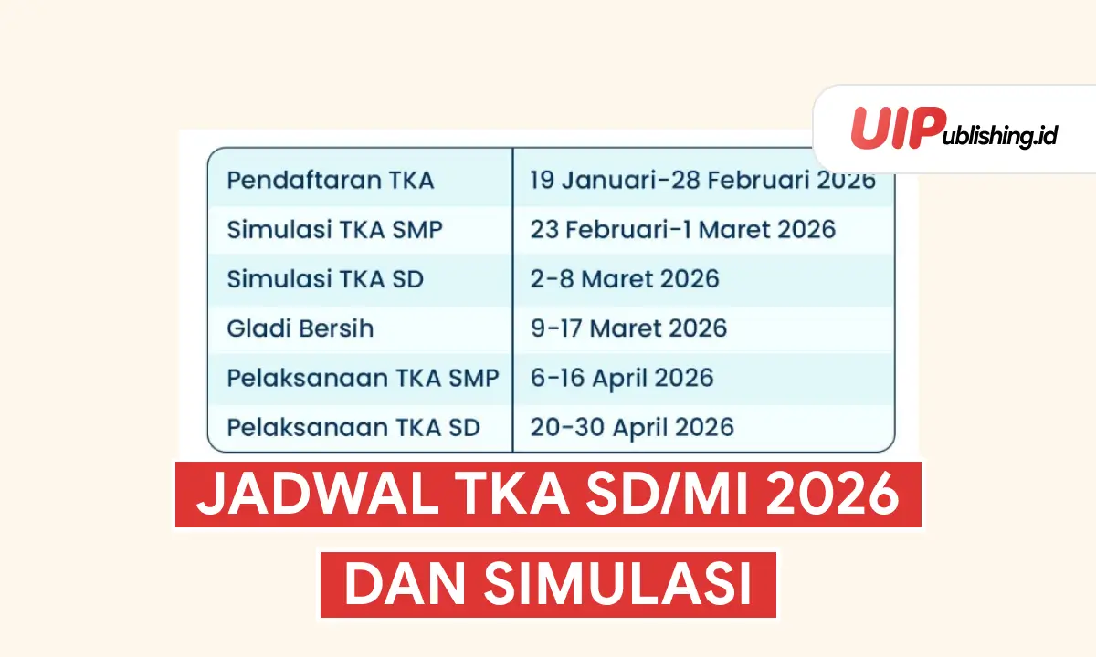 Jadwal TKA SD MI 2026
