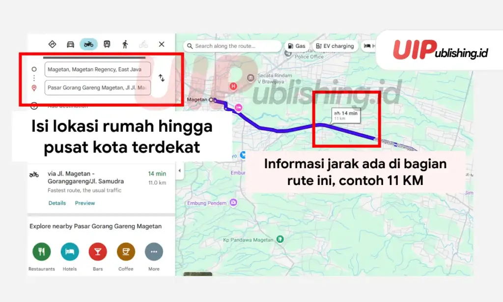 Jarak Dari Pusat Kota di KIP Kuliah