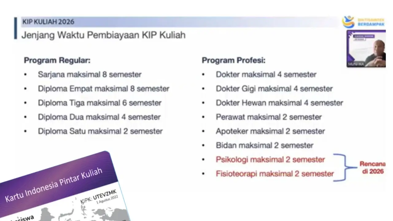 KIP Kuliah 2026 Resmi Cover Profesi Psikologi dan Fisioterapi