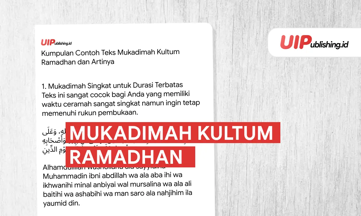 Mukadimah Kultum Ramadhan
