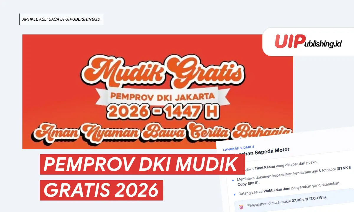 Pemprov DKI Mudik Gratis 2026 uipublishing.id