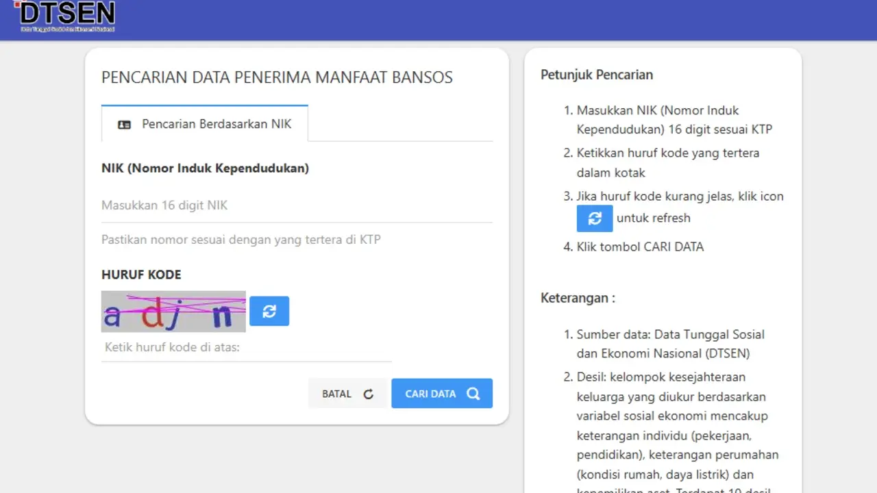 Cara Cek Bansos PKH Lewat NIK KTP