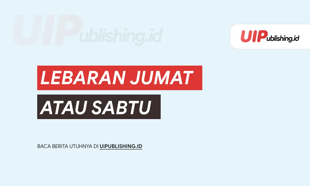 Lebaran Jumat atau Sabtu