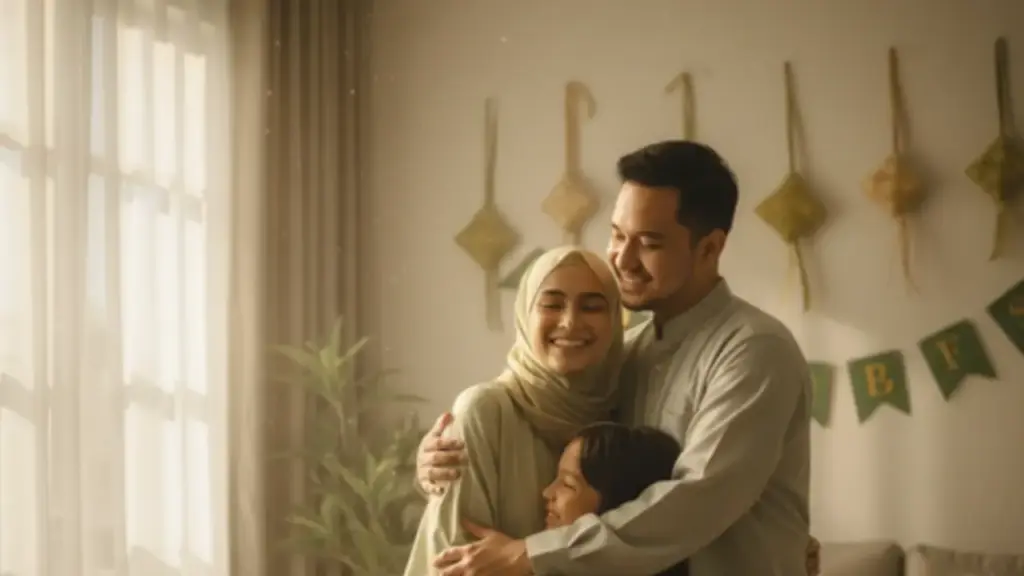 prompt gemini ai foto keluarga lebaran