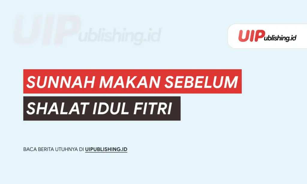 sunnah makan sebelum shalat idul fitri