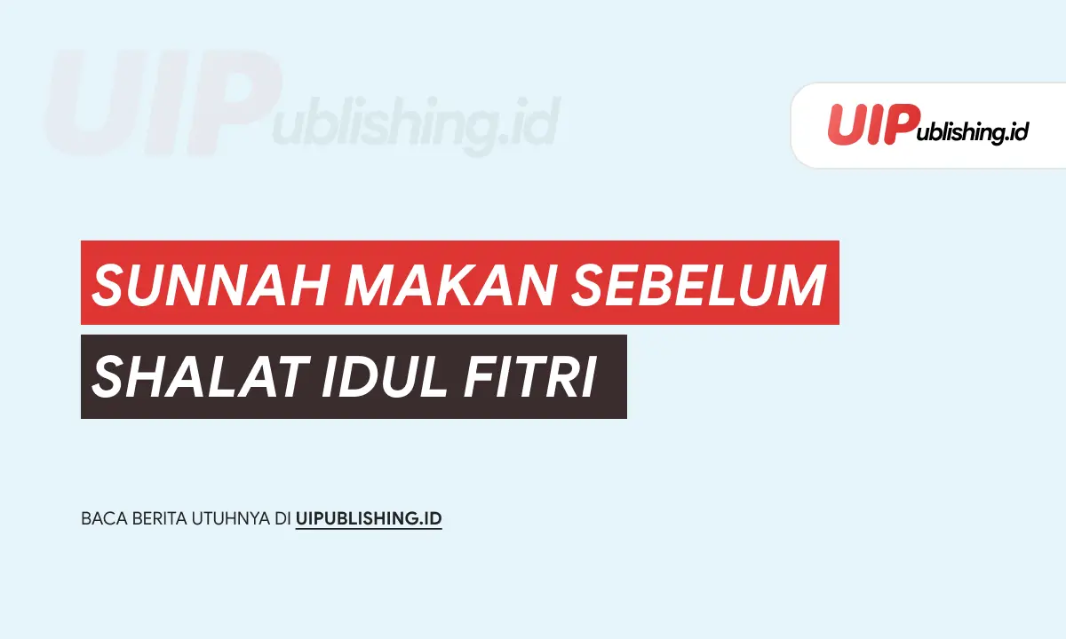 sunnah makan sebelum shalat idul fitri